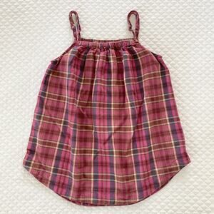 Peek Plaid Tank, Size 8
